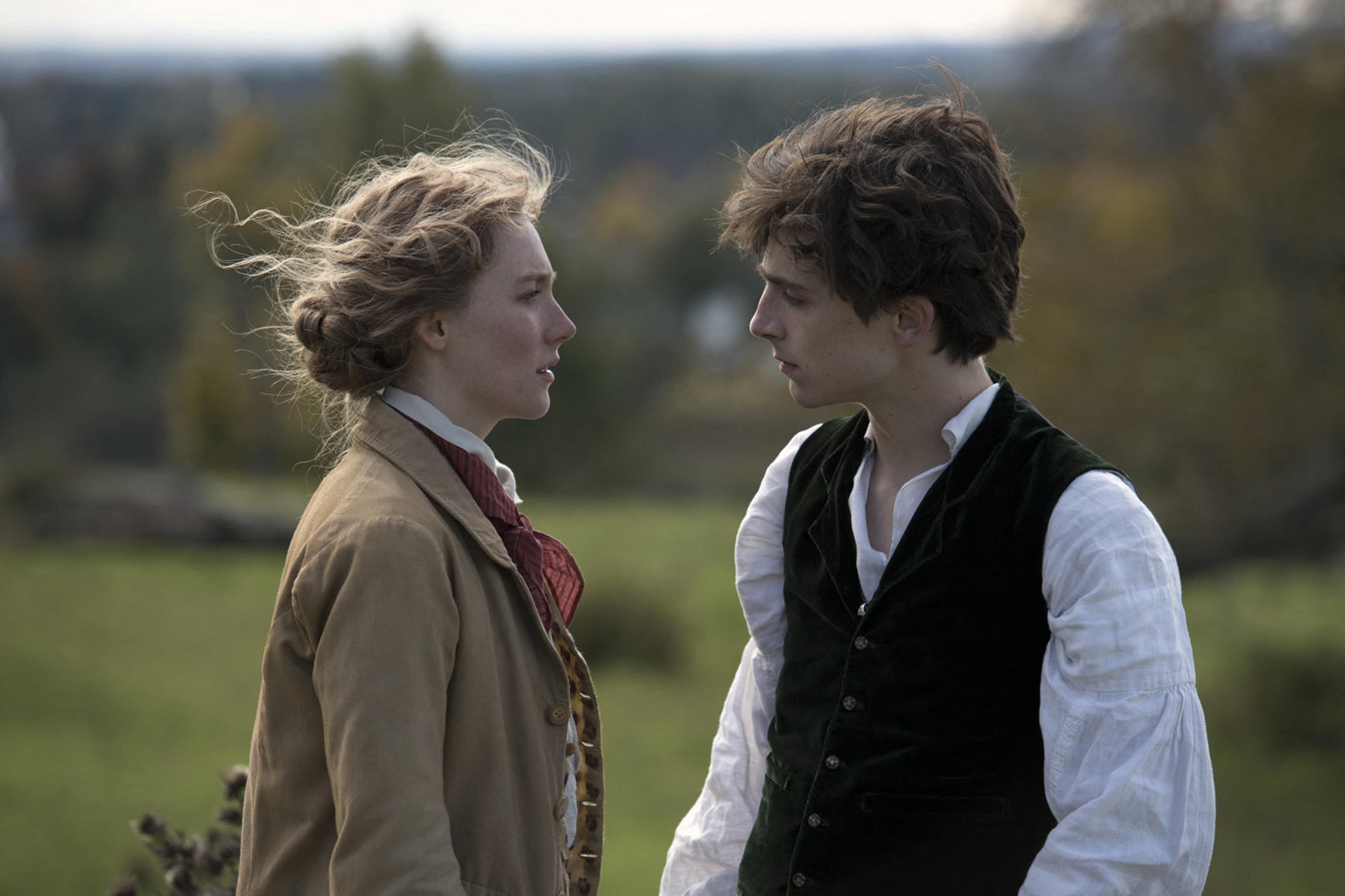 Saoirse Ronan and Timothée Chalamet in 2019